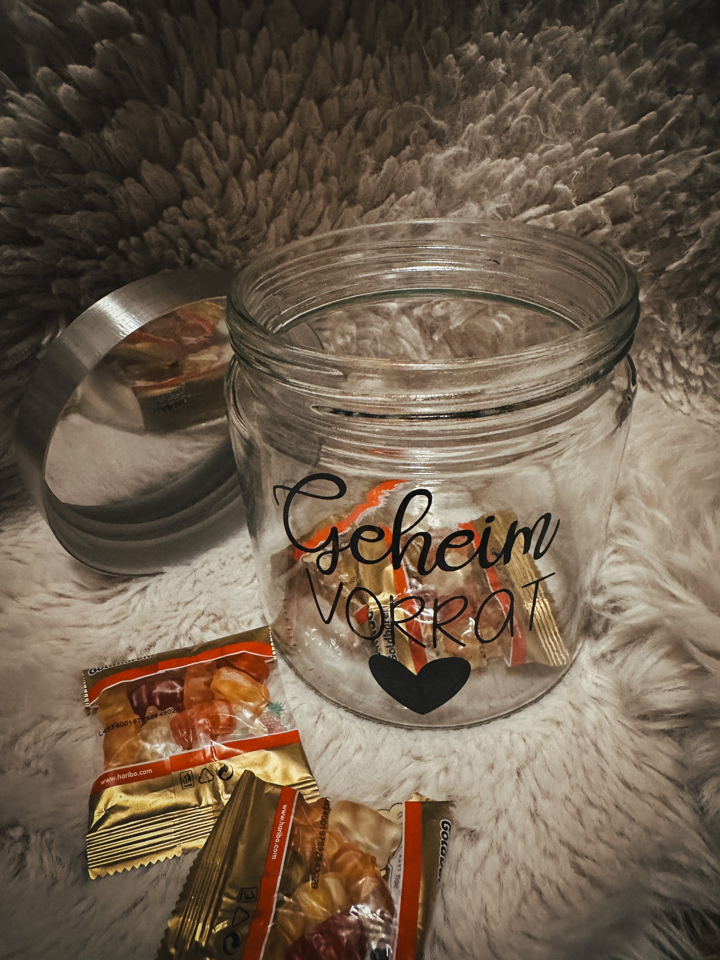 Vorratsglas mit Spruch