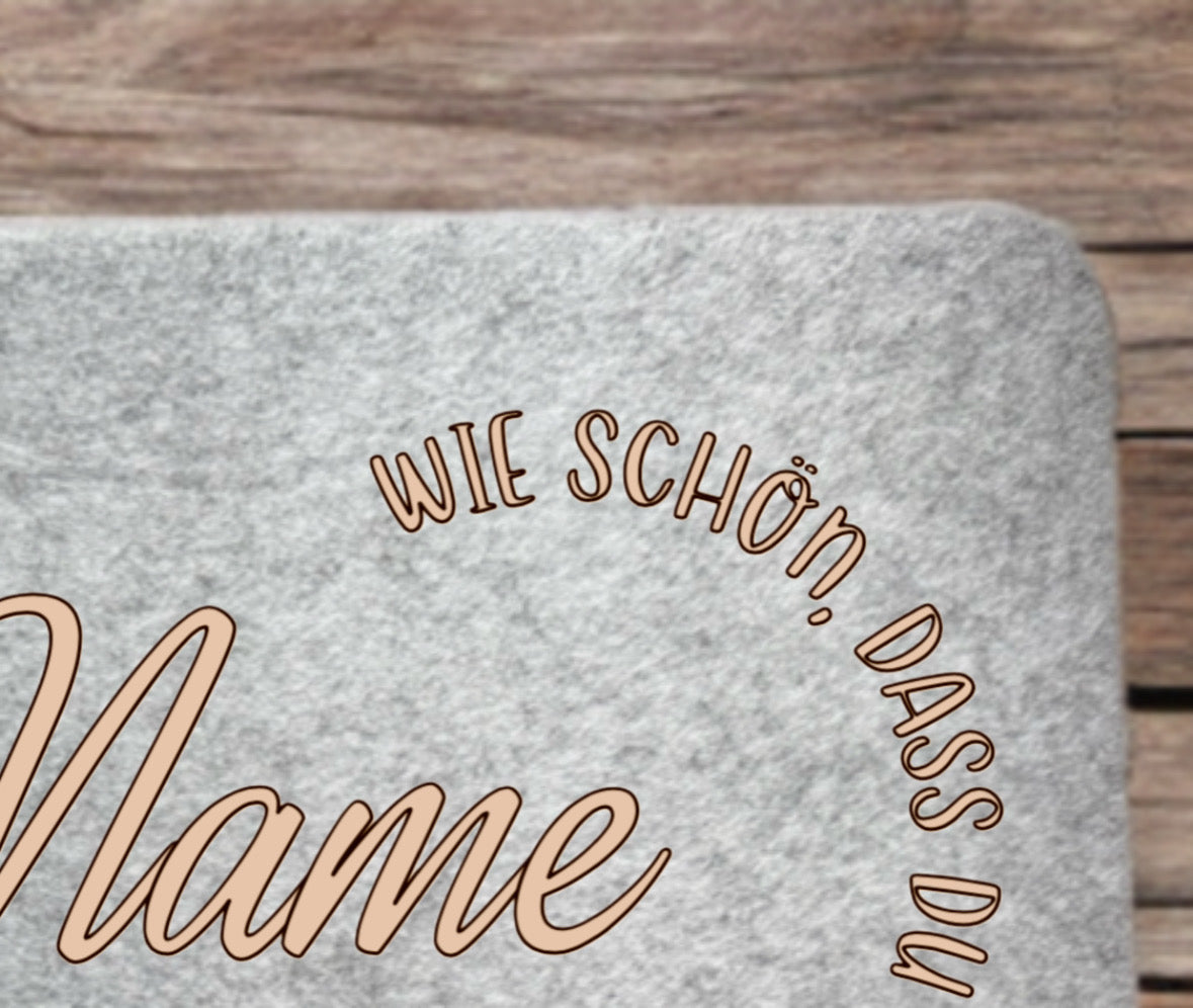 Personalisiertes Filz-Platzset zum Geburtstag