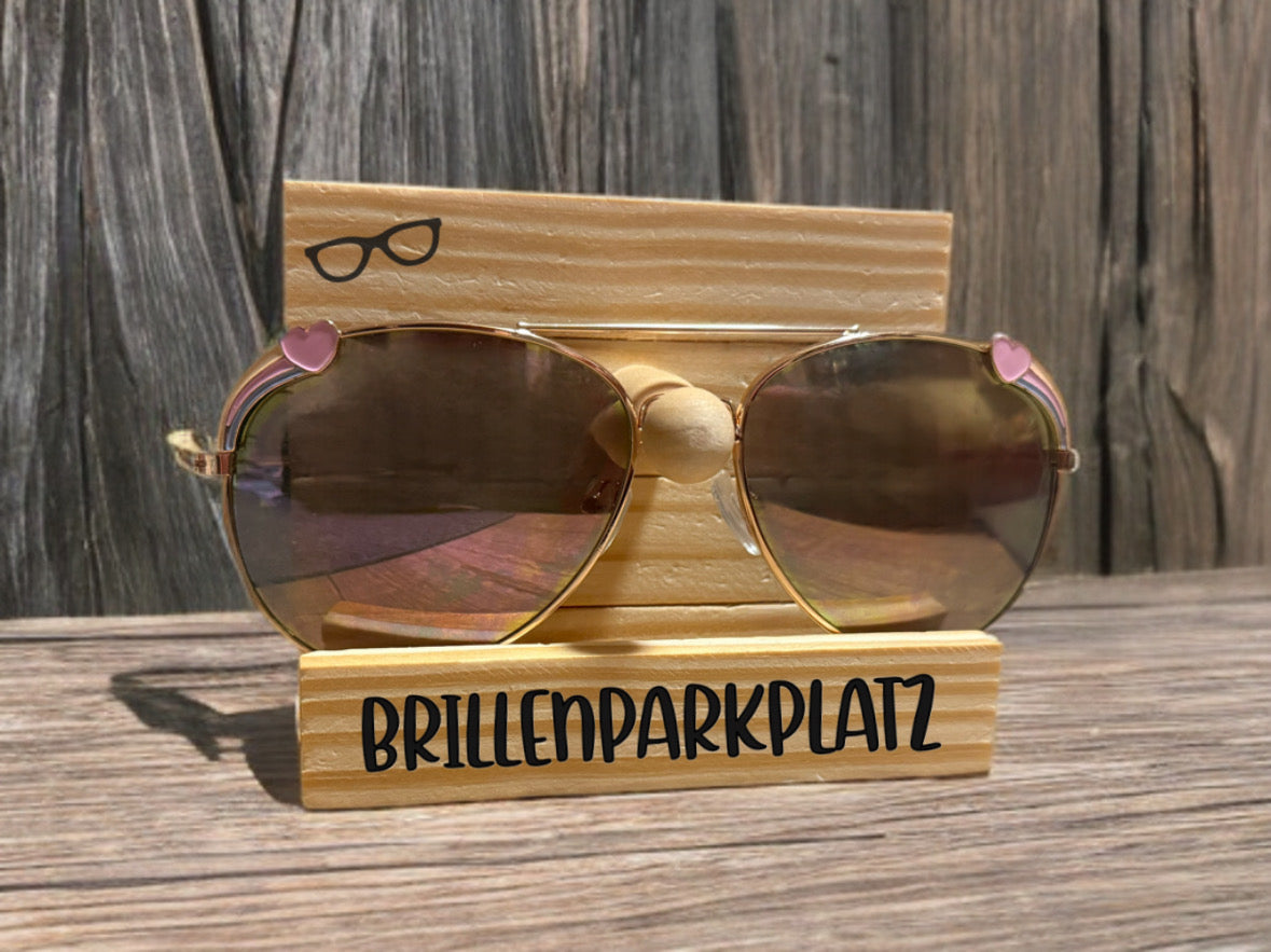 Brillenparkplatz| Brillenhalter| Brillenständer aus Holz