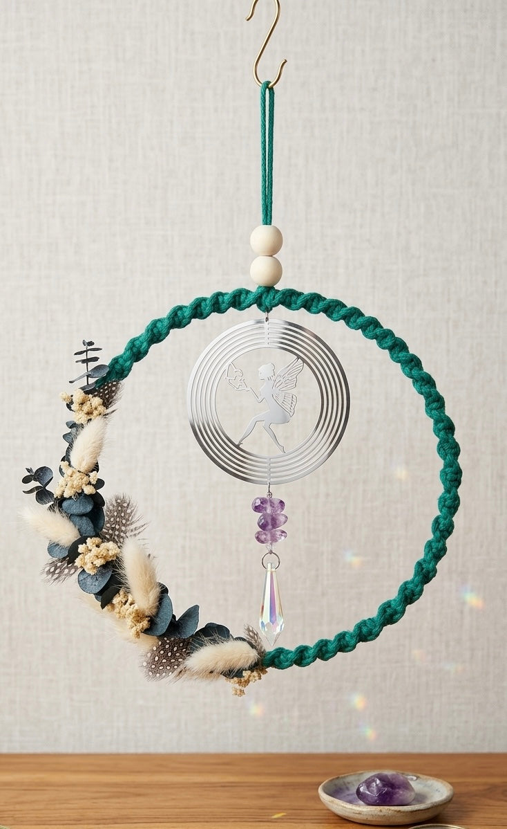 Makramee Sonnenfänger| Boho| Suncatcher| mit oder ohne Trockenblumen