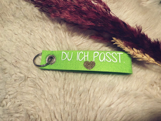 Schlüsselanhänger „DU,ICH,PASST!“