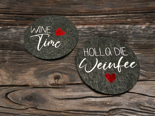 Filzuntersetzer 2er Set Wine