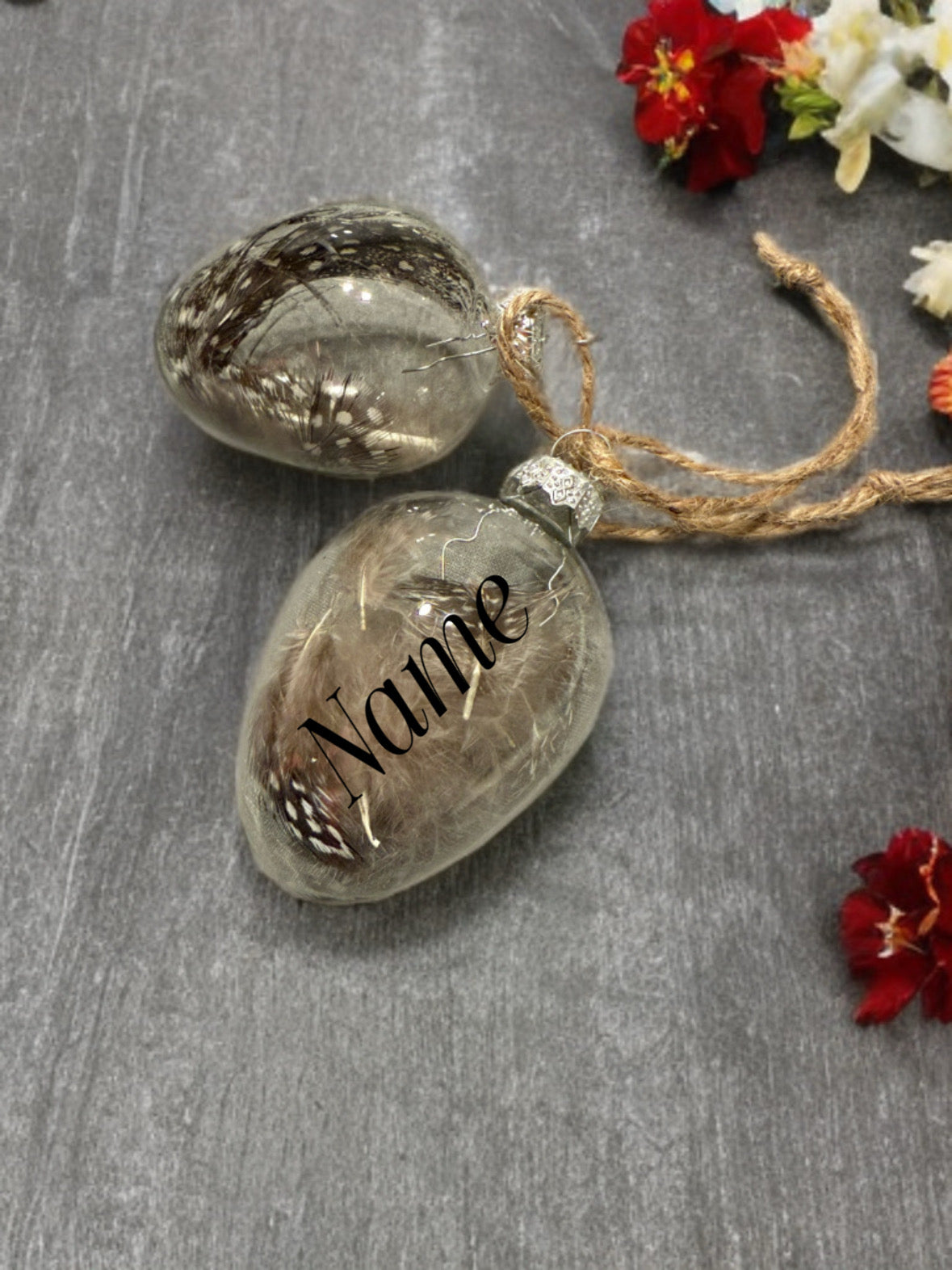 Einzigartiges Osterei aus Glas Personalisiert