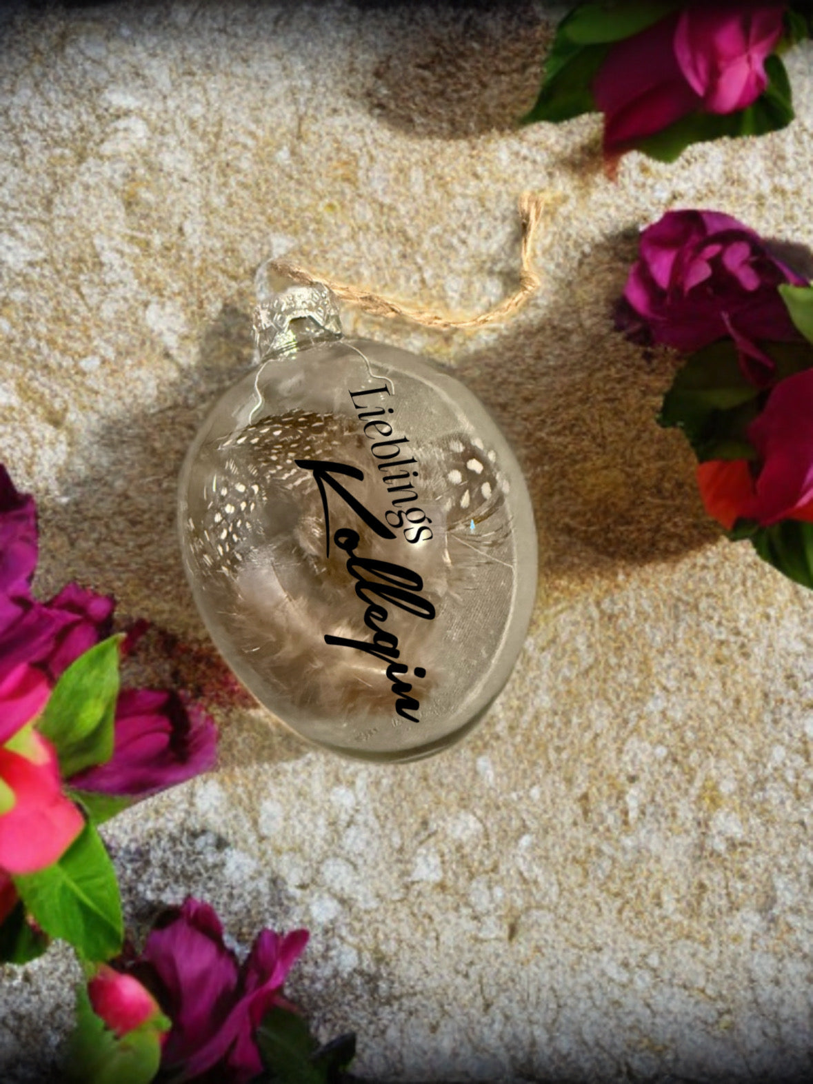 Einzigartiges Osterei aus Glas Personalisiert