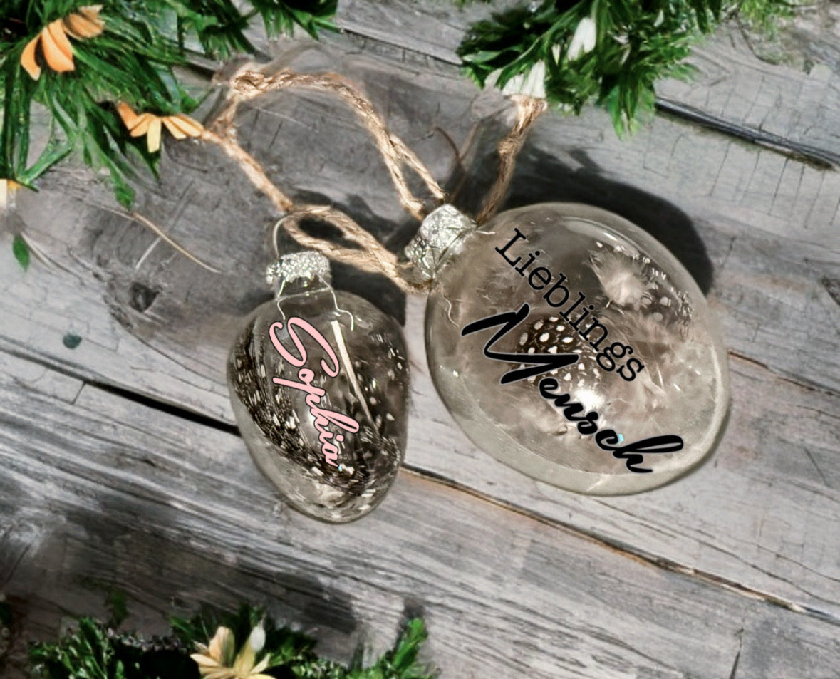 Einzigartiges Osterei aus Glas Personalisiert