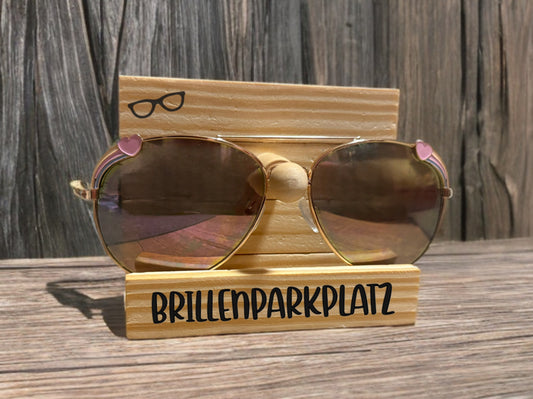 Brillenparkplatz| Brillenhalter| Brillenständer aus Holz